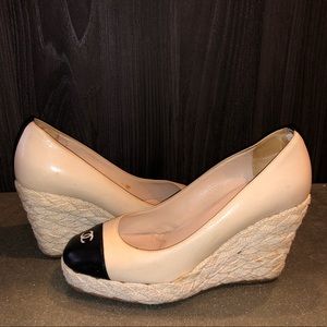 chanel slingback espadrilles